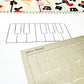 Piano Keys Metal Stencil