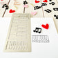 Piano Keys Metal Stencil