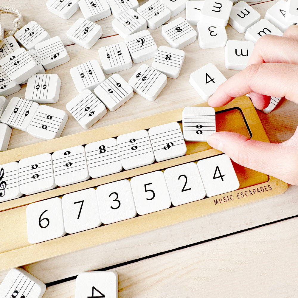 Wooden Interval Note Tiles