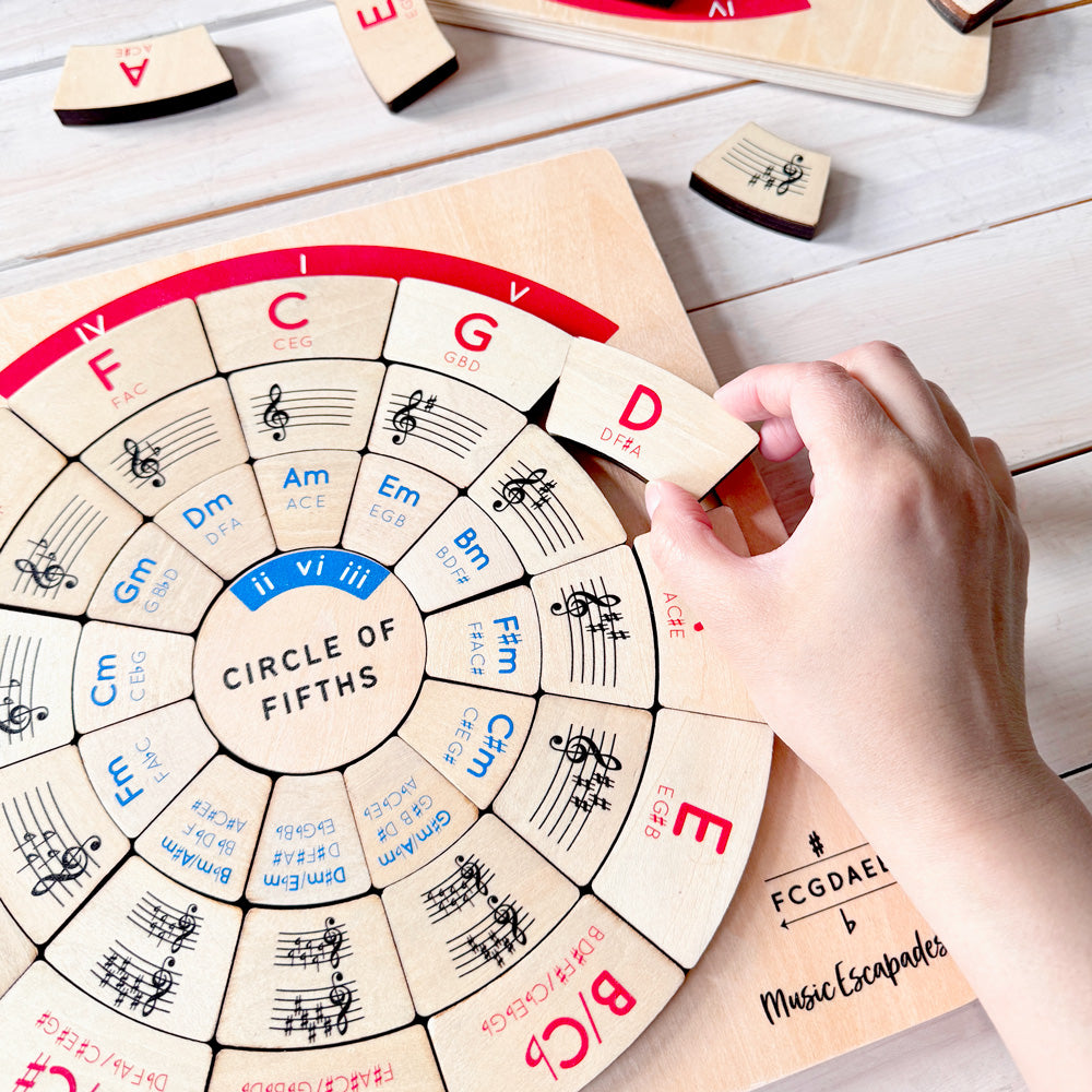 Circle Of Fifths Wooden Puzzle