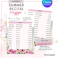 Summer Floral Recital Program (Canva Template)
