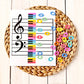 Grand Staff Vertical Piano Printable