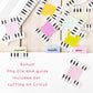 Printable Piano Keys Page Tabs