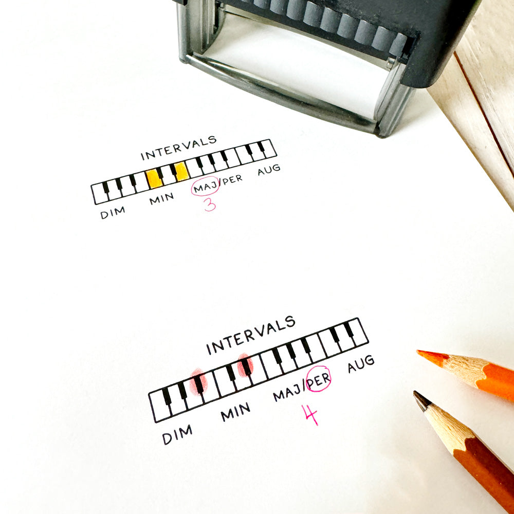 Keyboard Interval Map Keyboard Intervals Stamp – Music Escapades Shoppe