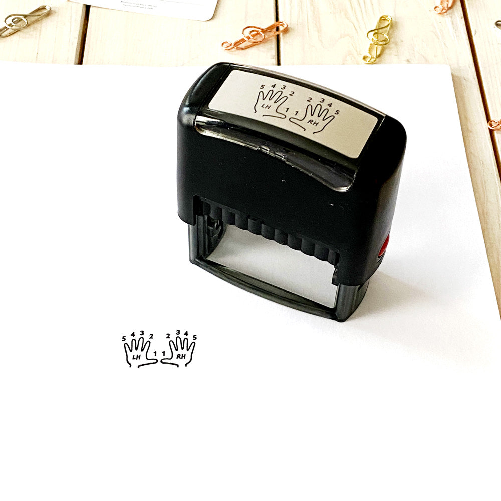 Piano Hands Stamp