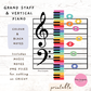 Grand Staff Vertical Piano Printable
