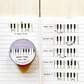 Piano Keys Washi Tape (Colour)
