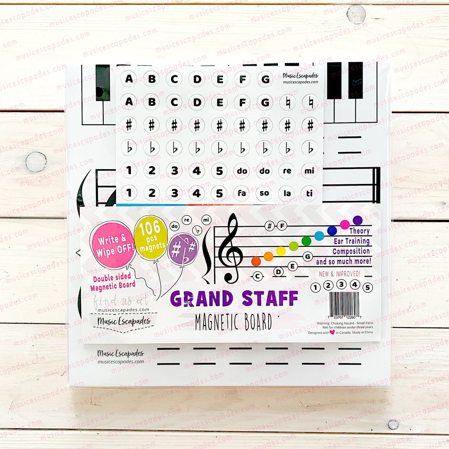 Grand Staff Magnetic Dry-Erase Board (Version 3 New and Improved)