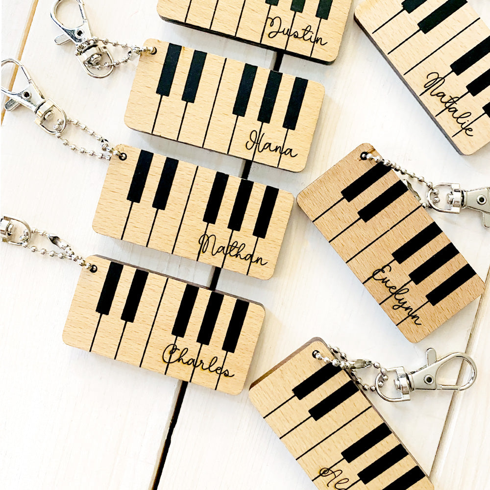 Piano Keys Keychain