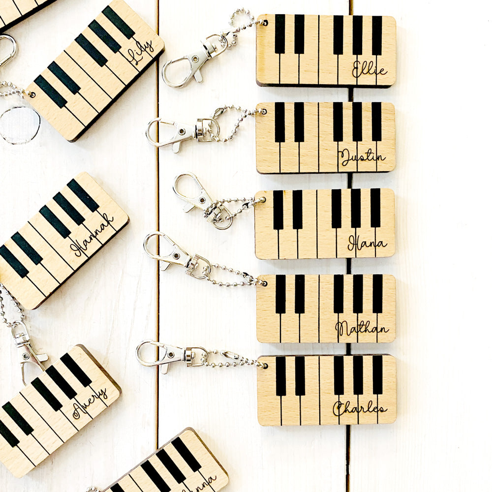 Piano Keys Keychain