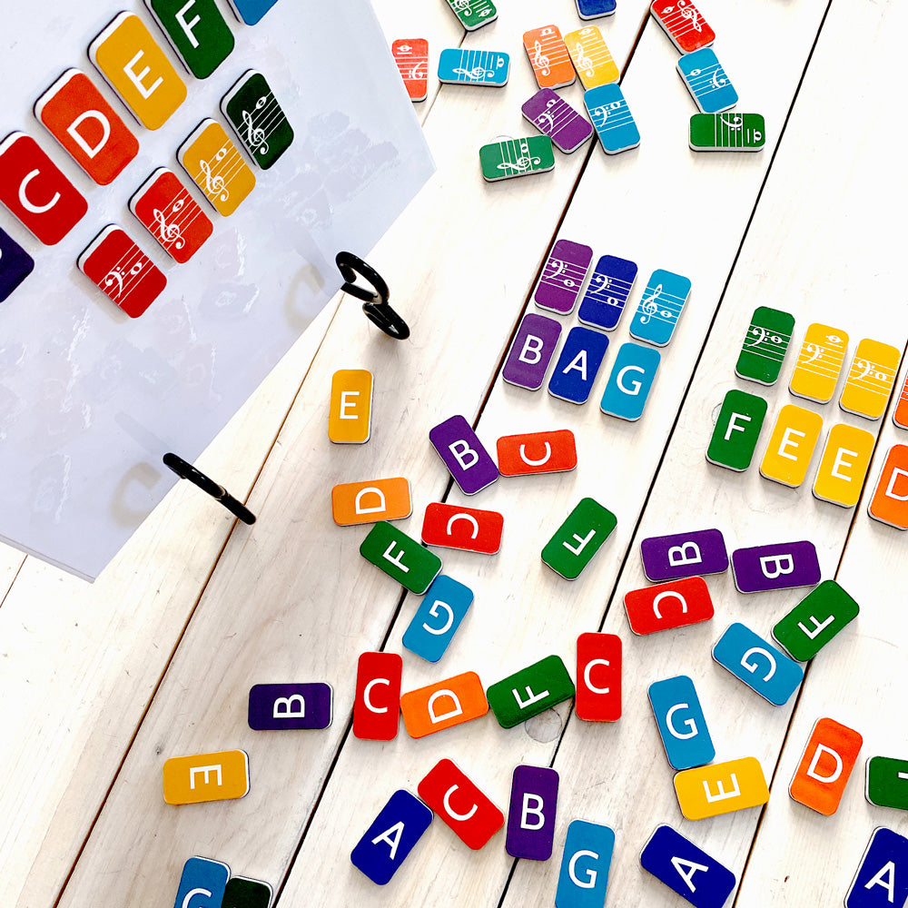 Magnetic Alphabet and Note Tiles