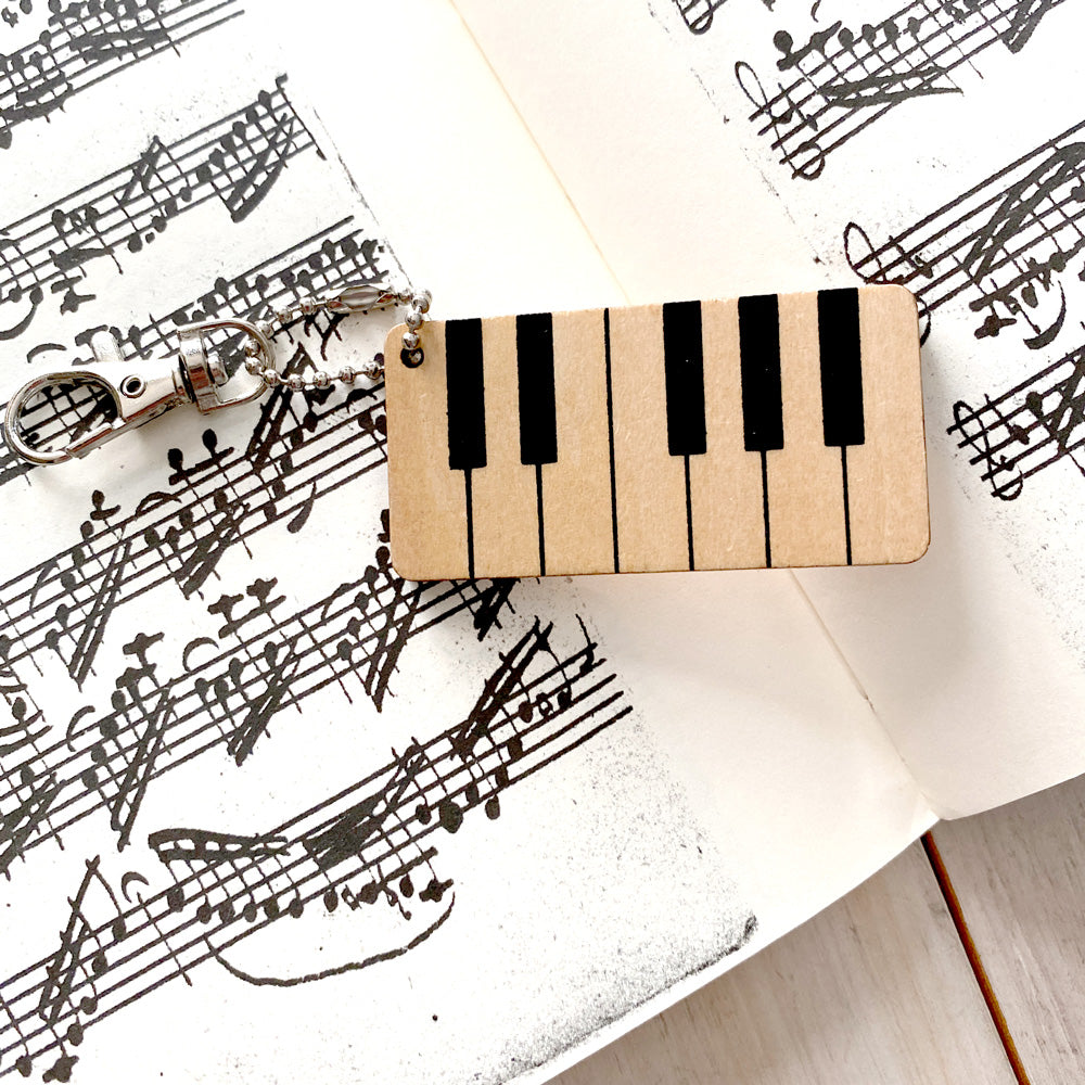 Piano Keys Keychain