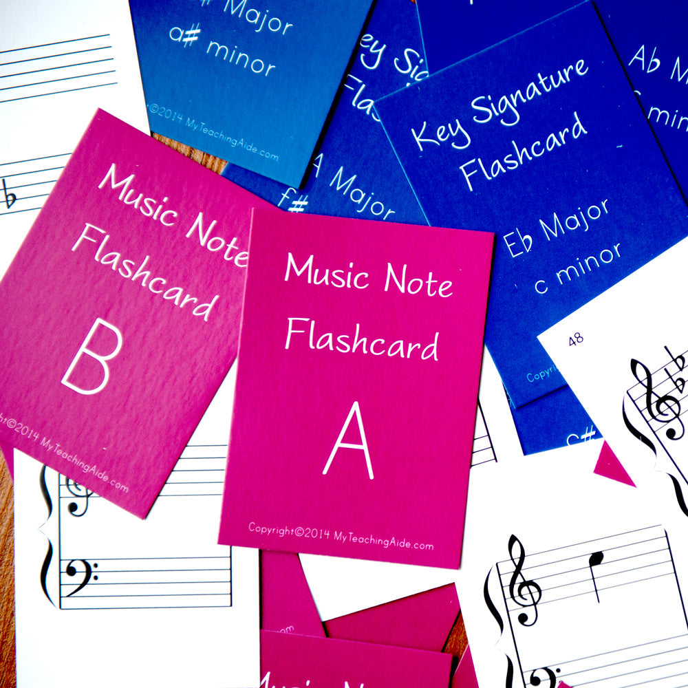 Note and Key Signature Flashcards (Student Set)