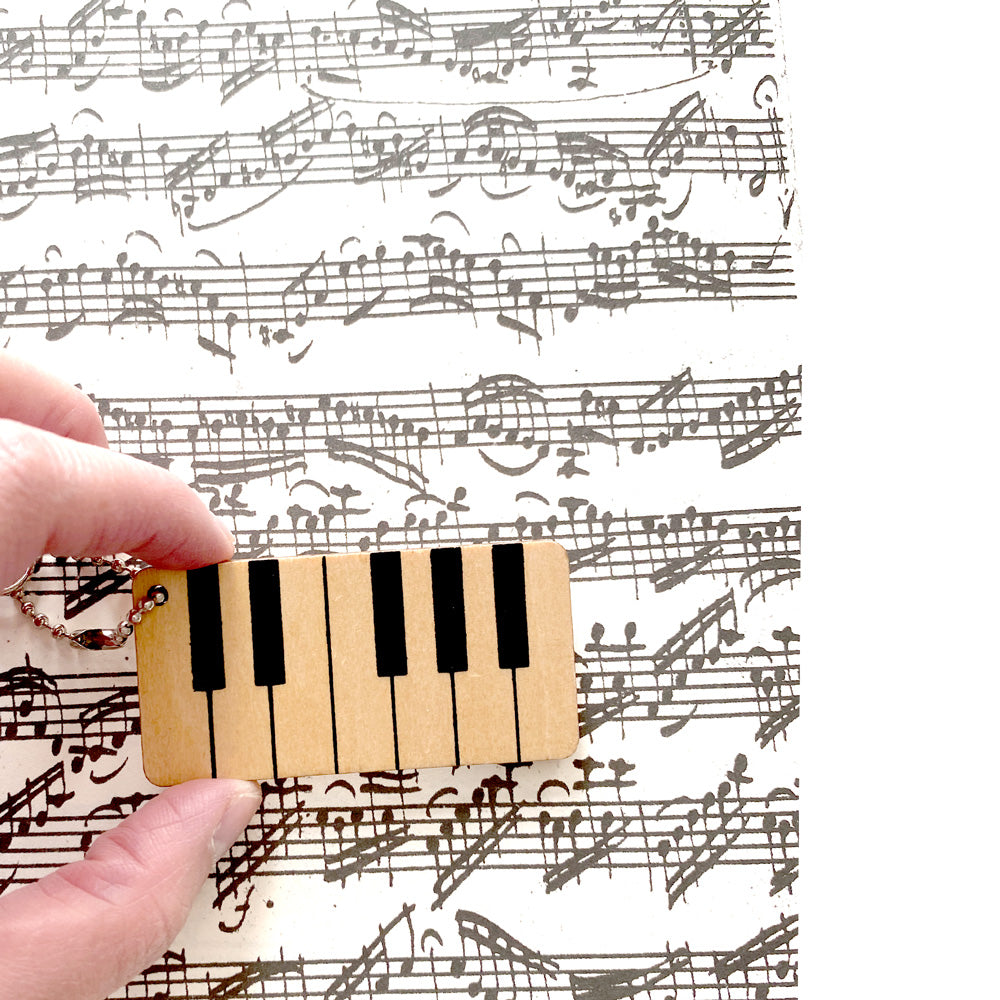 Piano Keys Keychain