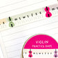 Violin Practice Days Washi Tape