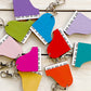 Personalized Keychain (Coloured Grand Piano)
