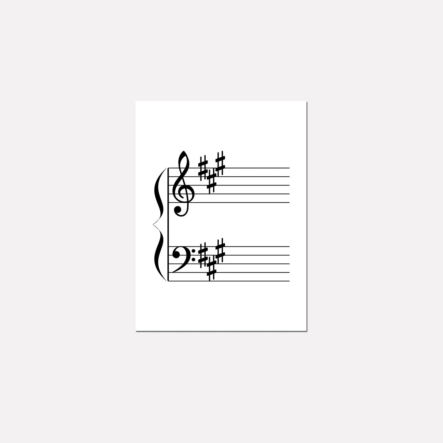 Note and Key Signature Flashcards (Student Set)