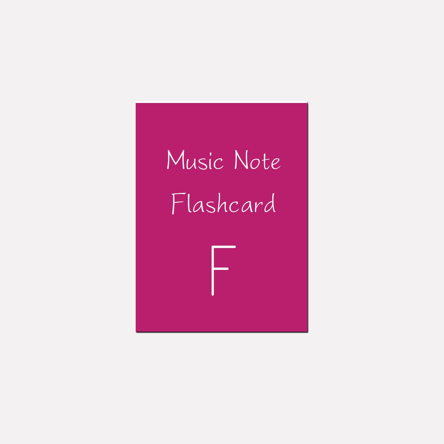 Note and Key Signature Flashcards (Student Set)