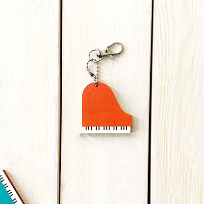 Coloured Grand Piano Keychain